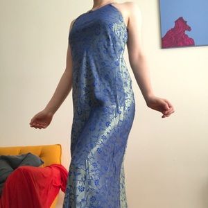 Vintage metallic prom dress